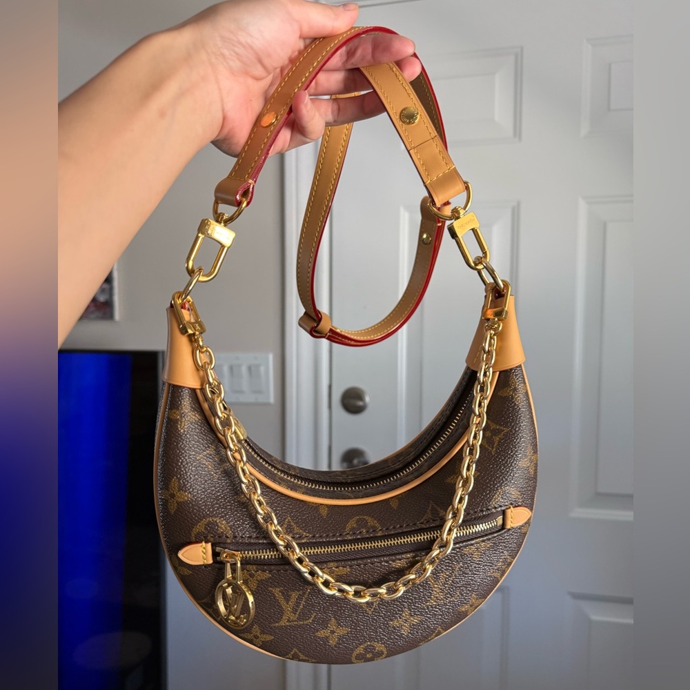 LV monogram loop bag/crossbody w certificate included